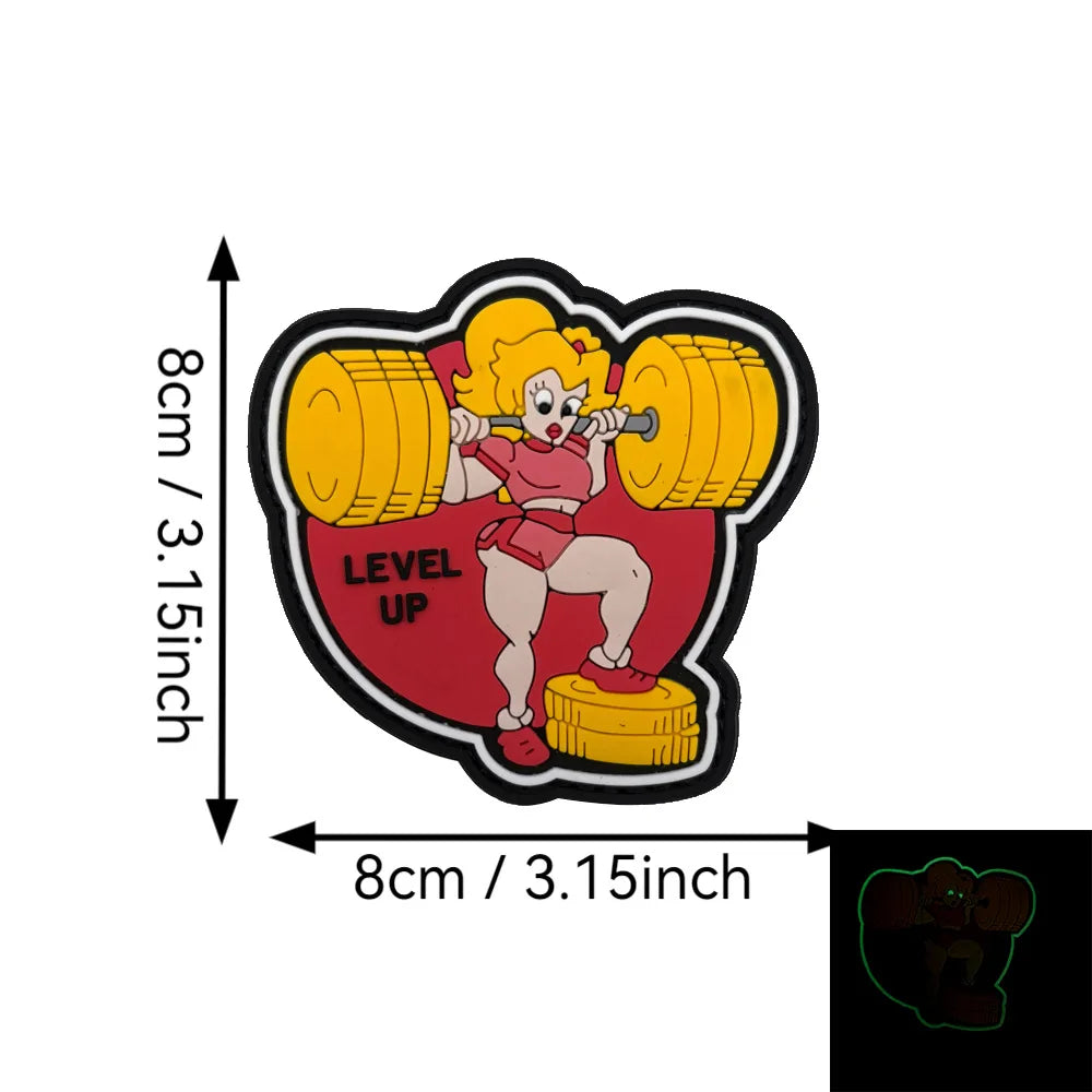 PVC-Fitness-Patches für Rucksack und Ausrüstung