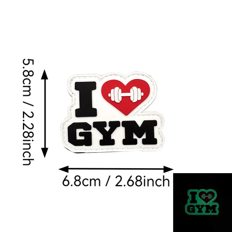 PVC-Fitness-Patches für Rucksack und Ausrüstung