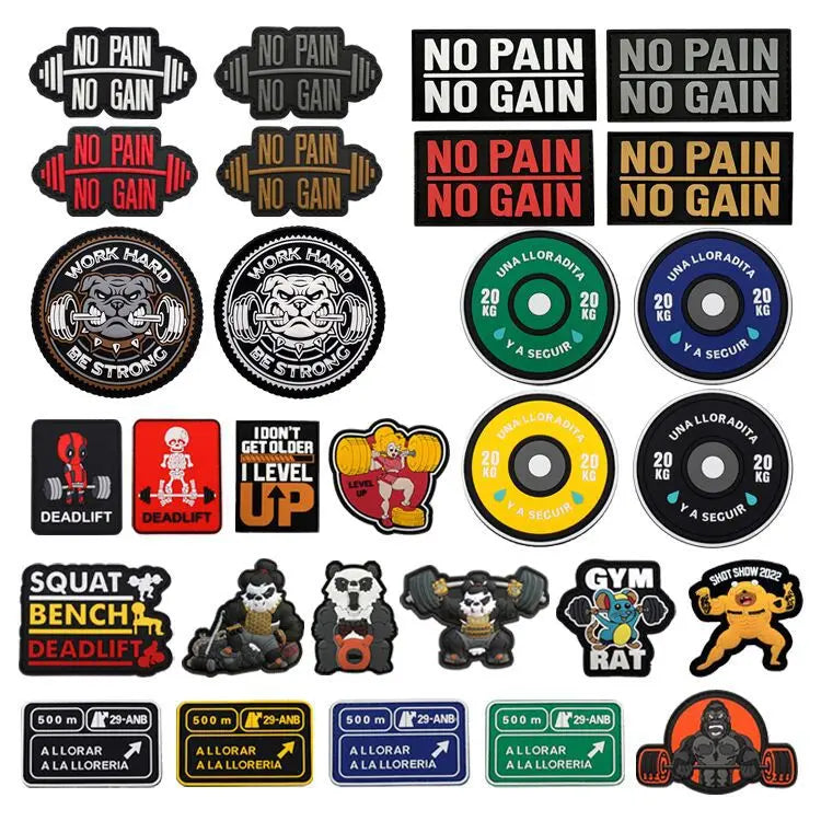 PVC-Fitness-Patches für Rucksack und Ausrüstung