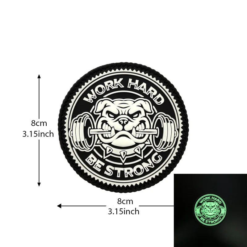 PVC-Fitness-Patches für Rucksack und Ausrüstung