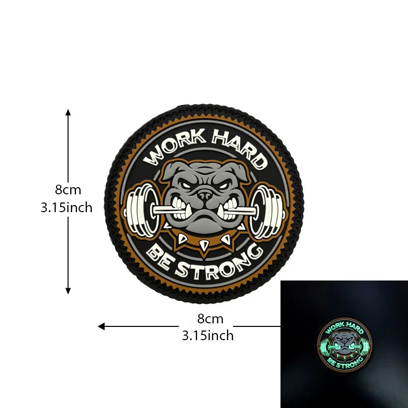 PVC-Fitness-Patches für Rucksack und Ausrüstung