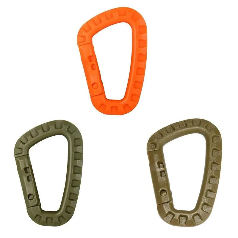 Mosquetón táctico en Forma de D con Cierre Rápido