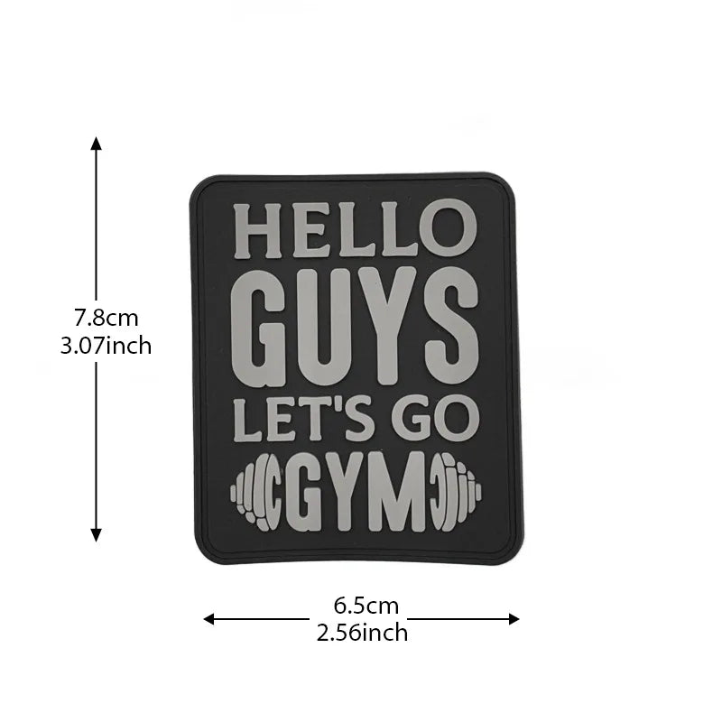 PVC-Fitness-Patches für Rucksack und Ausrüstung