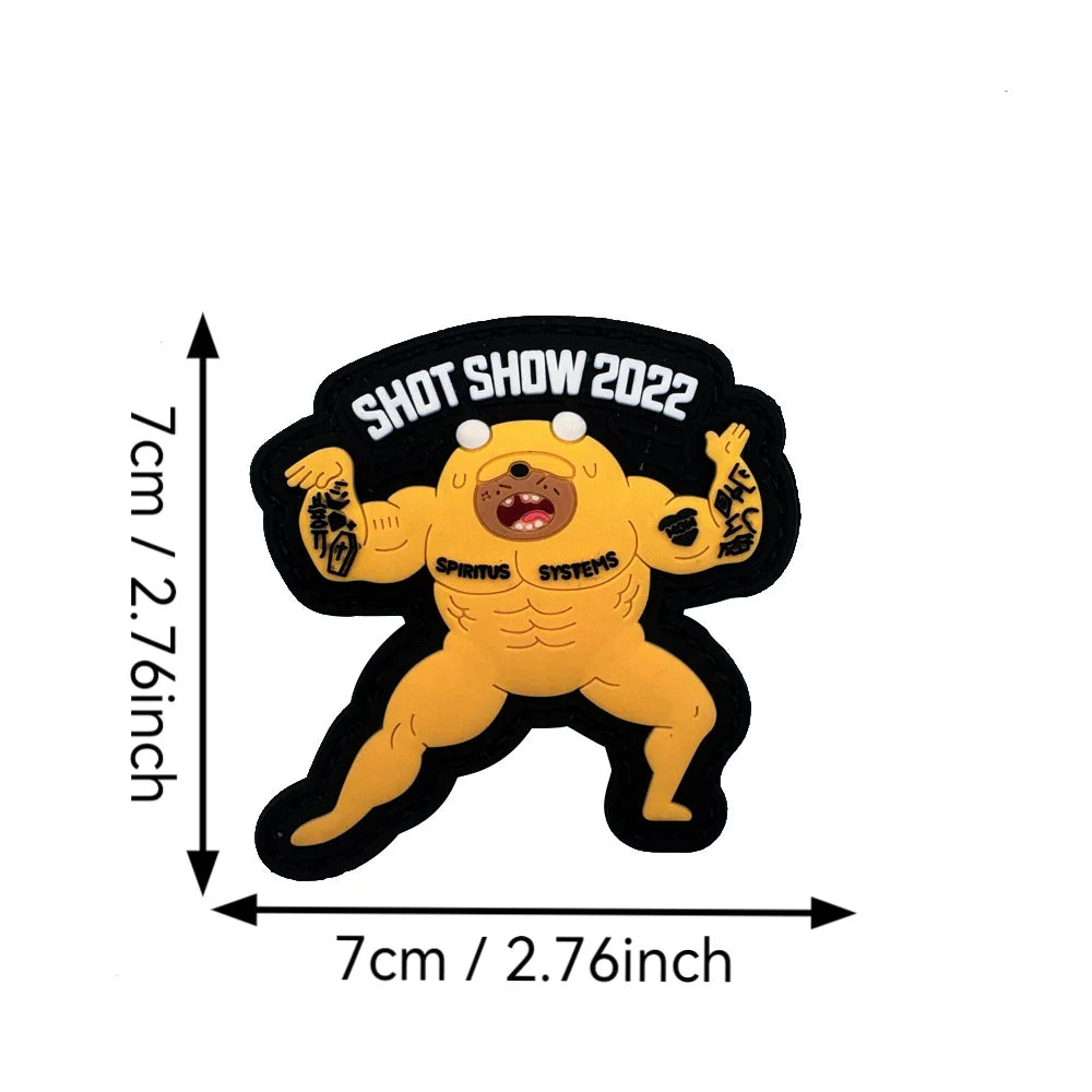 PVC-Fitness-Patches für Rucksack und Ausrüstung