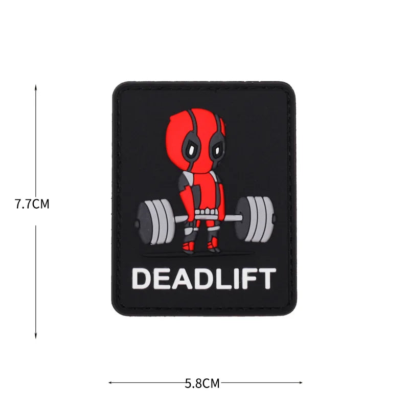 PVC-Fitness-Patches für Rucksack und Ausrüstung