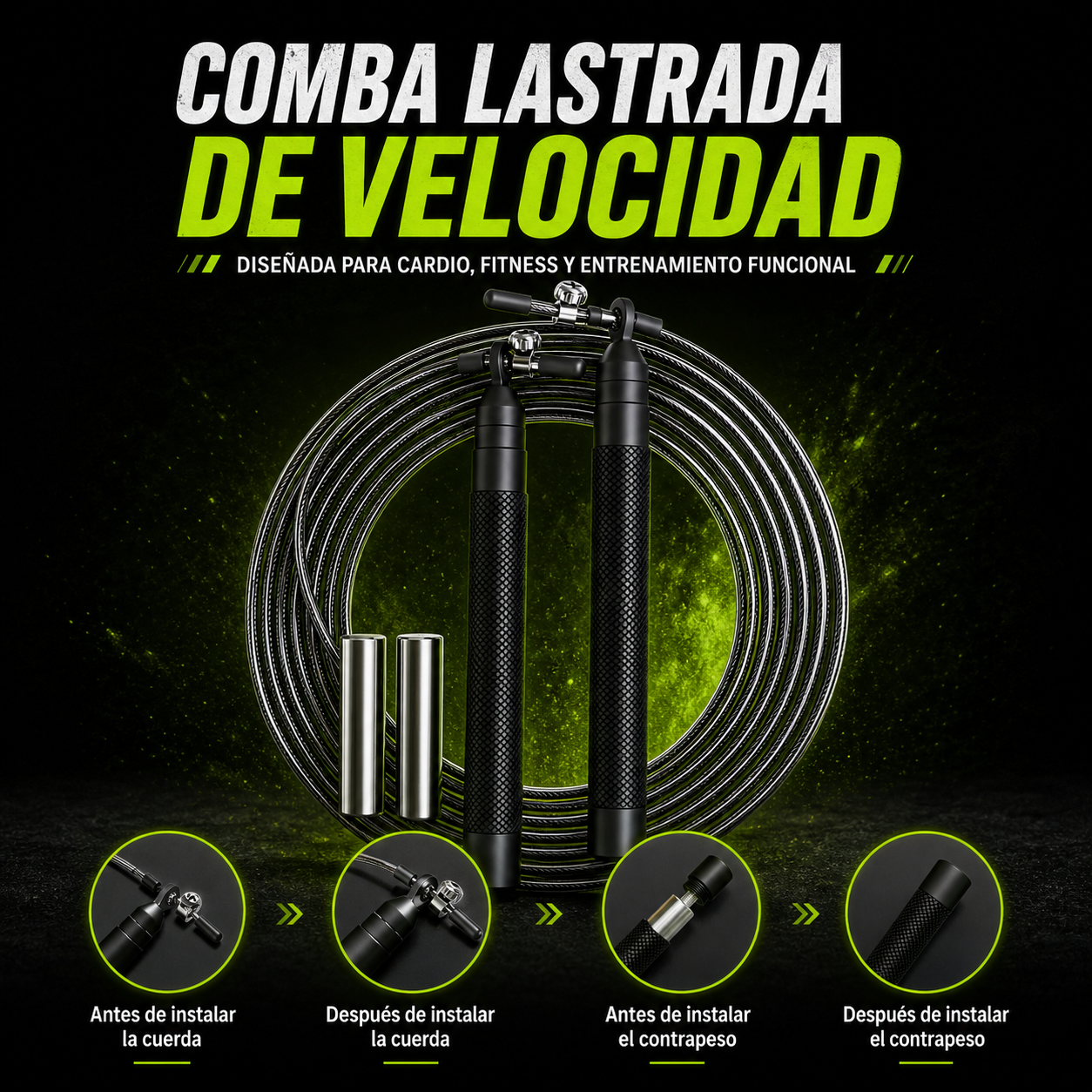 Comba Lastrada Fitness para Entrenamiento Funcional