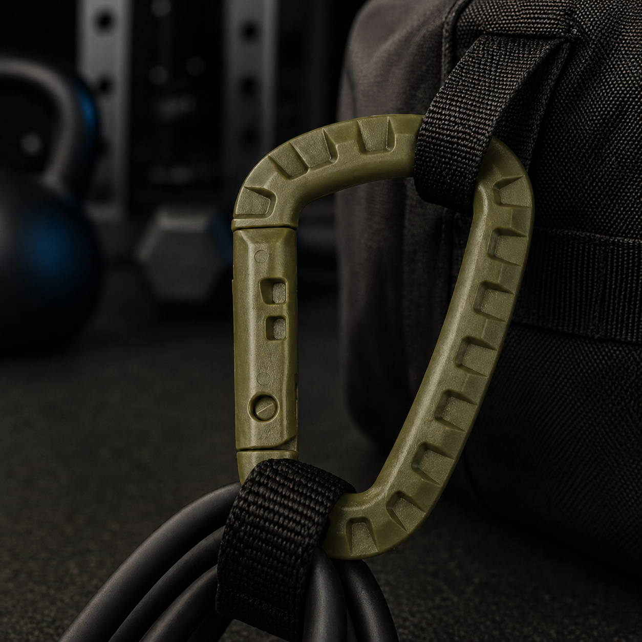 Taktischer D-Ring-Karabiner mit Schnellverschluss