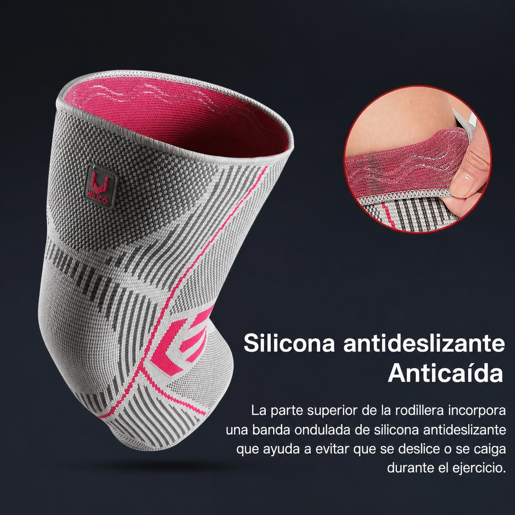 Professionelle, rutschfeste Kompressions-Kniebandage