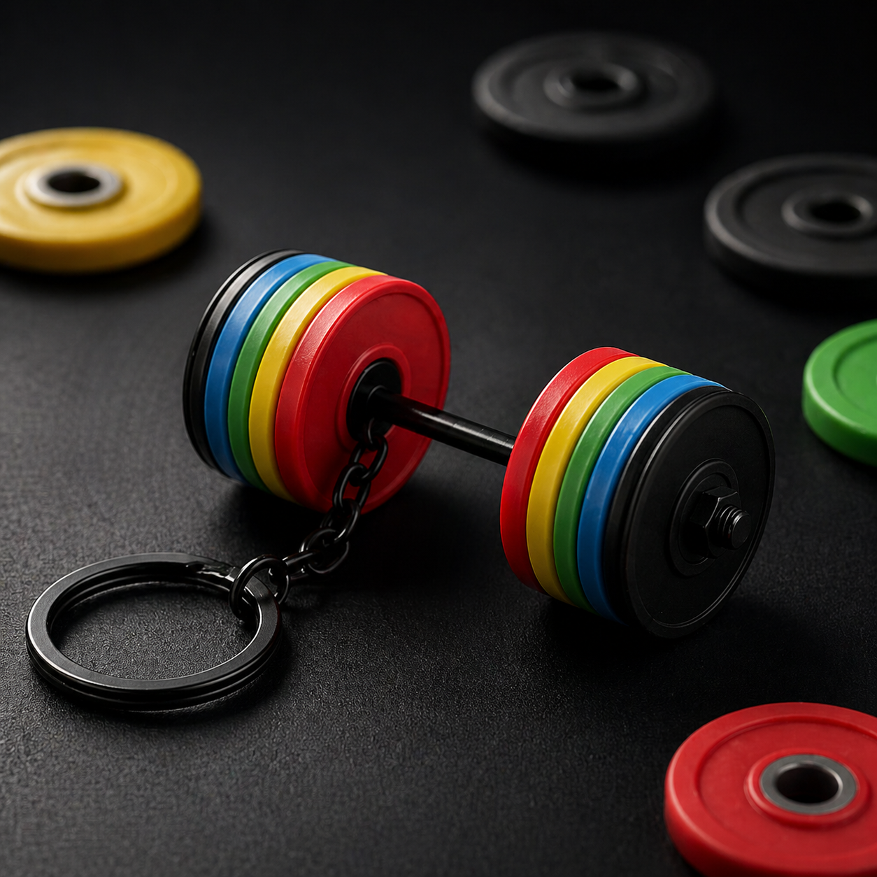 Mini-Crossfit-Hantel-Schlüsselanhänger