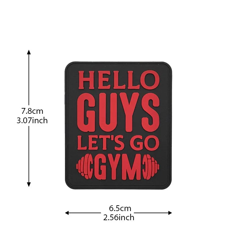 PVC-Fitness-Patches für Rucksack und Ausrüstung