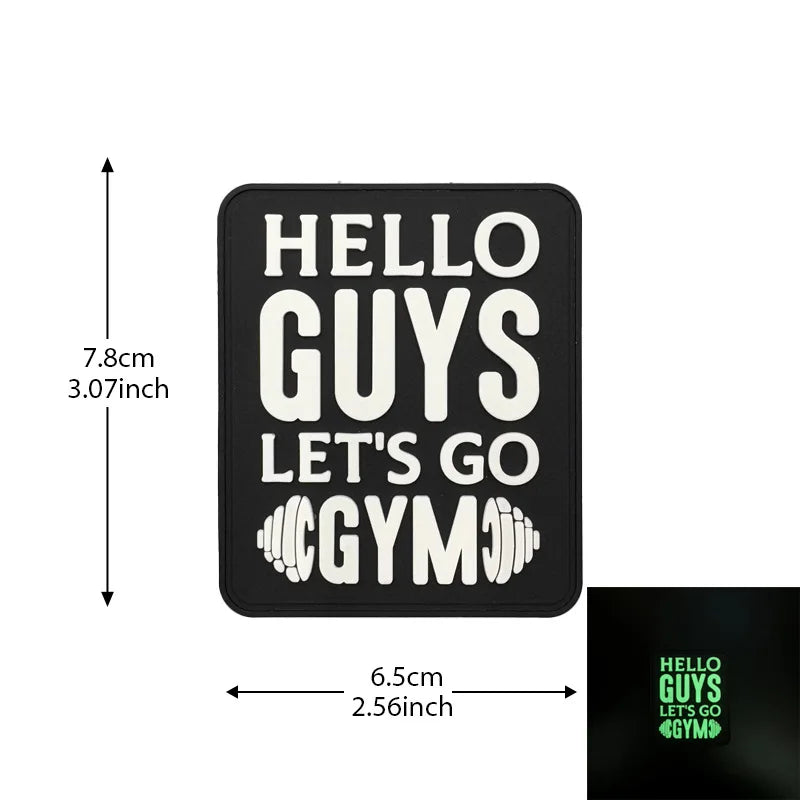 PVC-Fitness-Patches für Rucksack und Ausrüstung